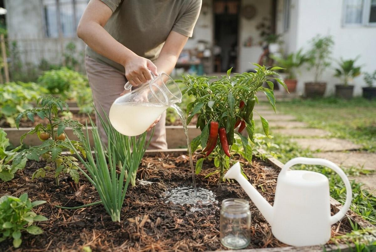 Cara Memanfaatkan Air Cucian Sayur untuk Kebun
