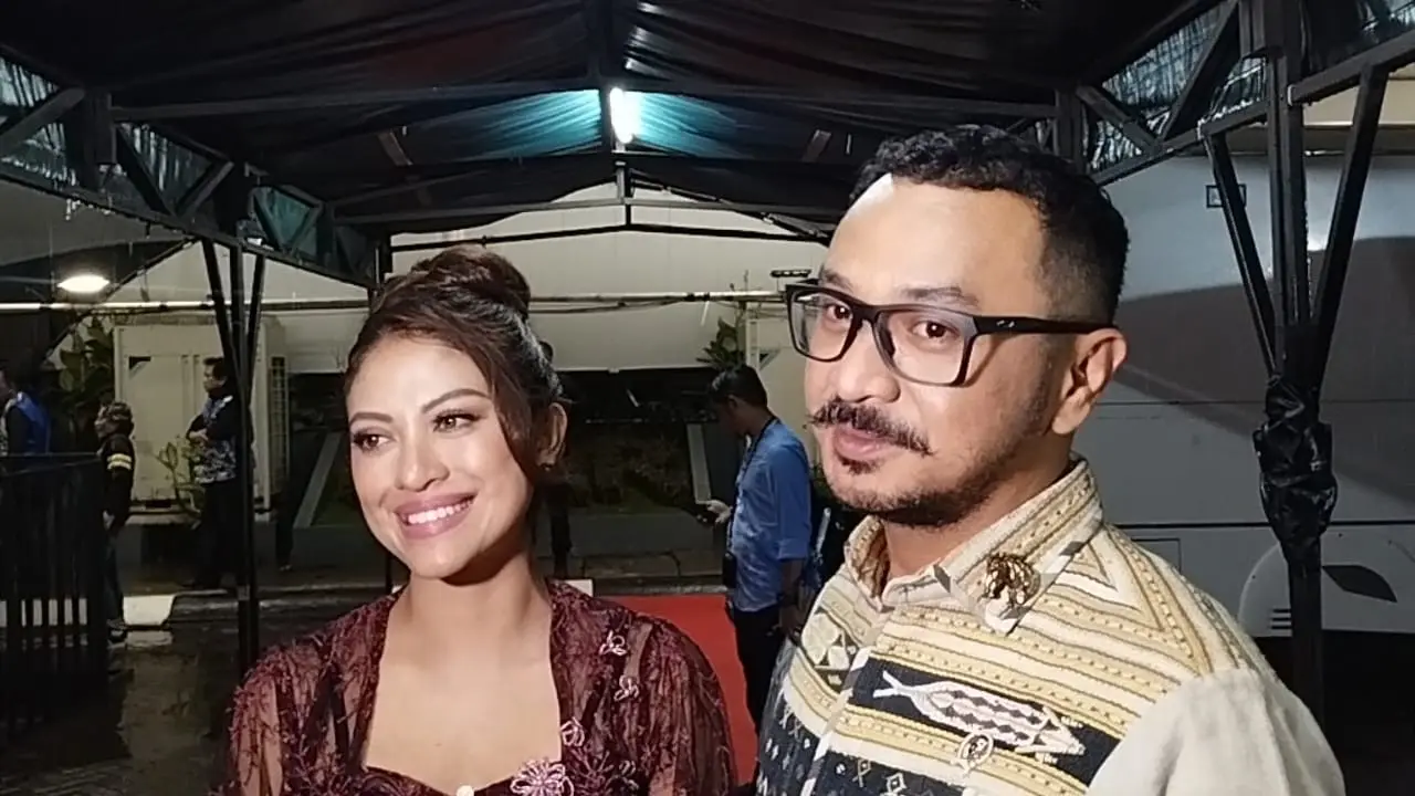 Giring Ganesha di Studio Emtek City, Daan Mogot, Jakarta Barat, Jumat (10/1/2025).(Liputan6.com/M.Althaf Jauhar)
