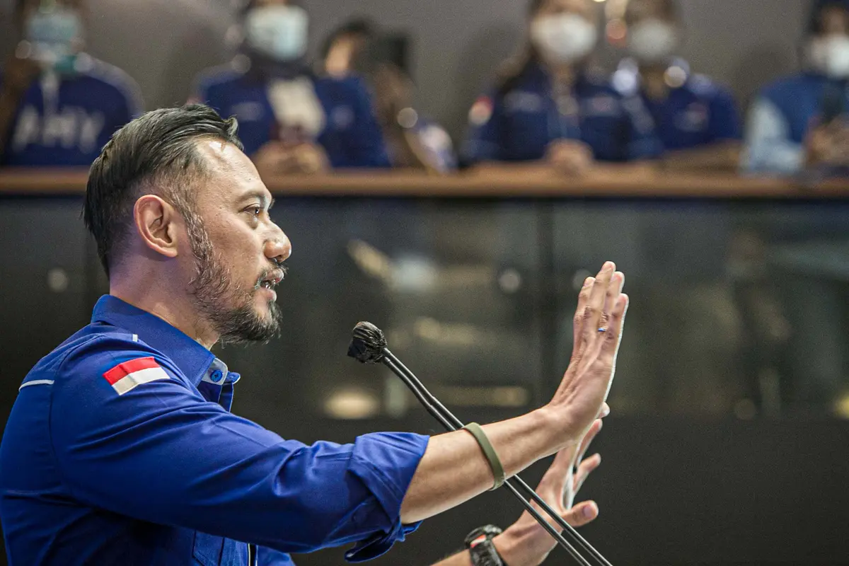 FOTO: AHY Berikan Tanggapan Terkait KLB Demokrat