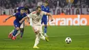 Pemain Bayern Munchen, Harry Kane mencetak gol melalui tendangan penalti ke gawang Dinamo Zagreb pada laga Liga Champions 2024/2025 di Allianz Arena, Munchen, Jerman, Rabu (18/09/2024). (AP Photo/Matthias Schrader)