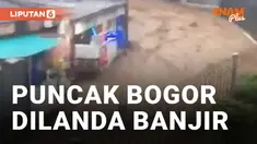 Hujan deras mengguyur wilayah Puncak, Kabupaten Bogor, dan sekitarnya pada Selasa (31/05/2022) sore. Hujan deras tersebut telah mengakibatkan banjir di beberapa titik wilayah Puncak Bogor, salah satunya kawasan jalan alternatif Ciburial.