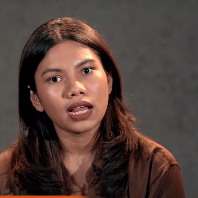 Ivana Yoan kakak AG pacar Mario Dandy. (Foto: Dok. YouTube Najwa Shihab)