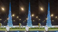 Dibangun setinggi 17 meter, bangunan Burj Khalifa dari balok lego diklaim menjadi bangunan lego tertinggi di dunia.