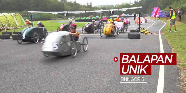 VIDEO: Balapan Mobil Unik yang Dikayuh Seperti Sepeda Sejauh 160 Kilometer Digelar di Inggris