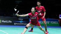 Ganda campuran Indonesia, Praveen Jordan/Debby Susanto tumbang pada babak pertama All England 2017, Rabu (8/3/2017) malam waktu setempat. (Humas PBSI)