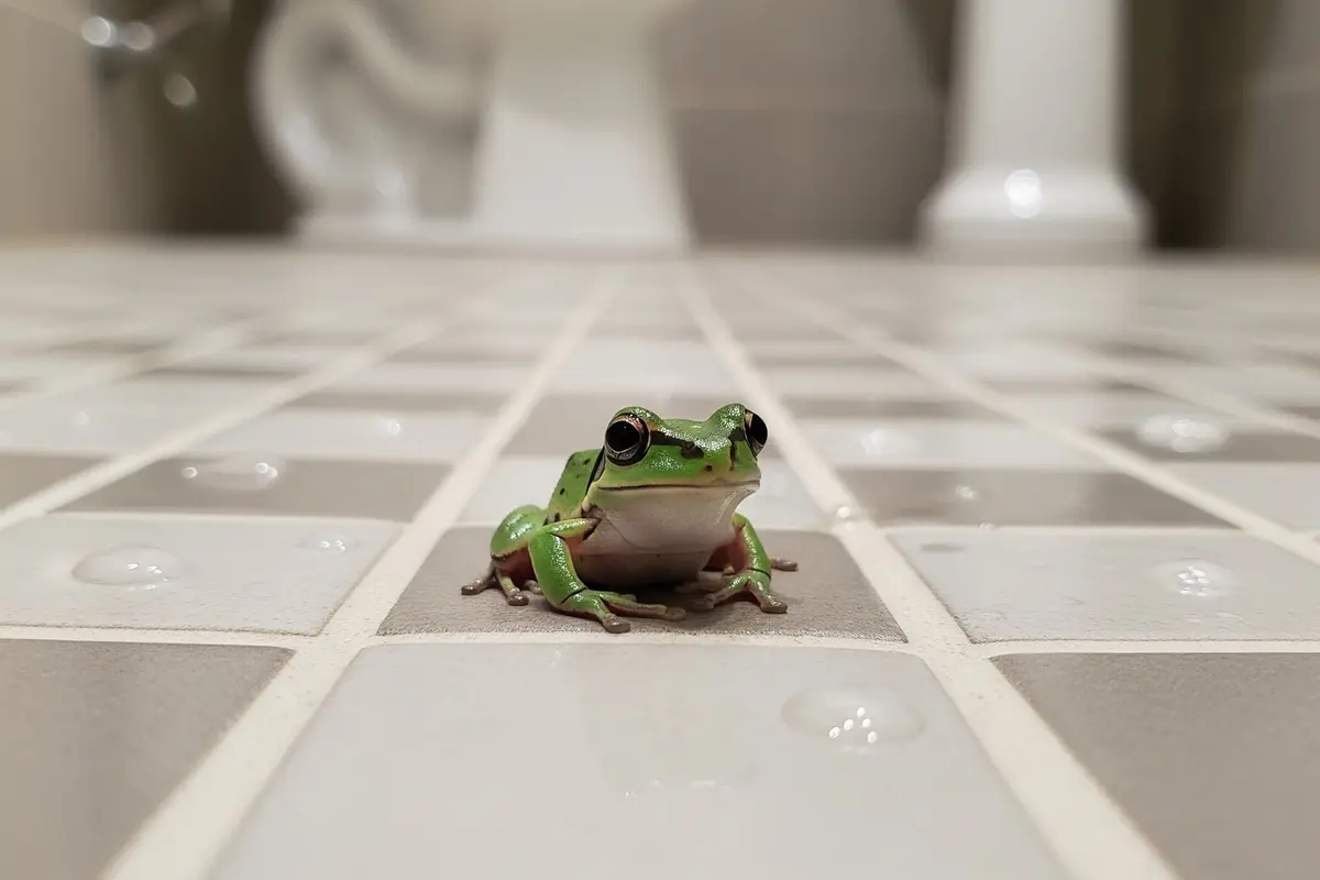 Katak di Kamar Mandi
