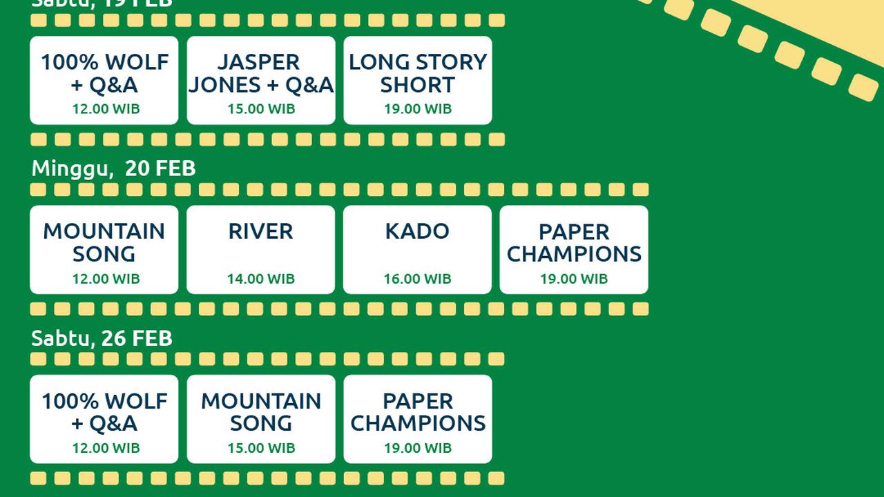 Jadwal film FSAI 2022. (Dok Kedubes Australia untuk Indonesia)