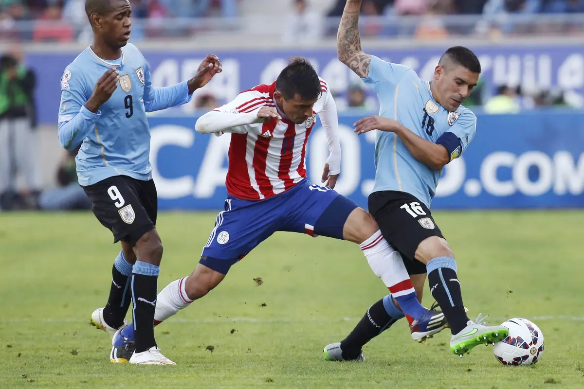Jalannya pertandingan Uruguay vs Paraguay (Reuters)