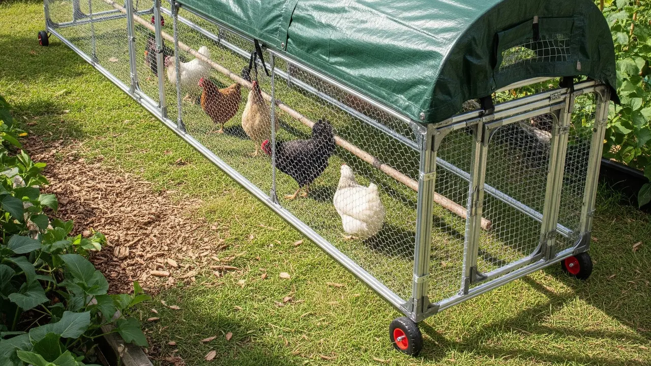 Model Kandang Ayam Berjalan yang Membuat Lingkungan Lebih Bersih