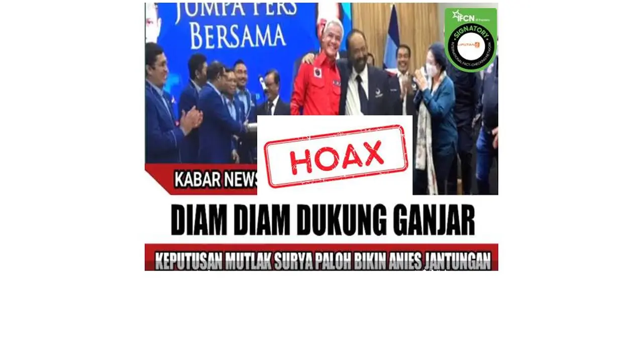 Cek Fakta Nasdem dukung Ganjar Pranowo