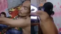 Aksi Kocak Bapak-Bapak Terbawa Emosi Saat Nonton Sinetron, Sampai Pukul Televisi