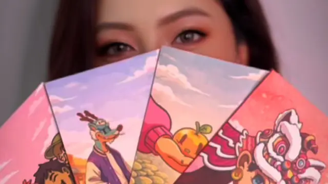 Seniman Kenji Chai untuk Ramaikan Perayaan Imlek 2026 dengan mendesain angpao menarik. Dok. Jakarta Premium Outlets