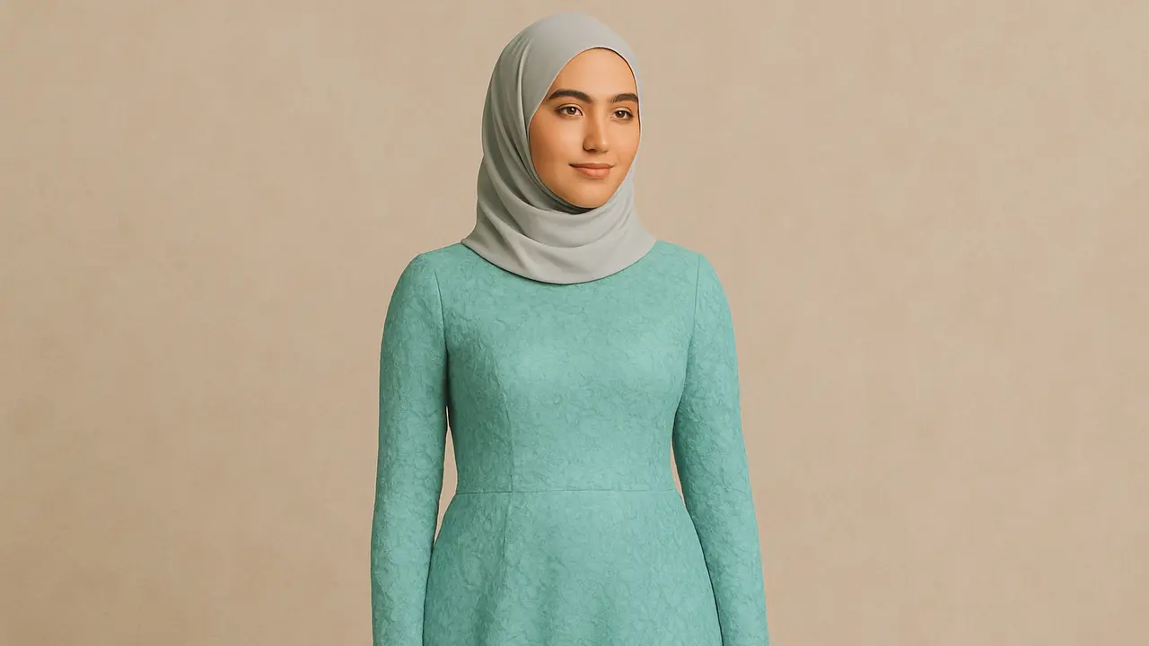 gamis kebaya brokat modern