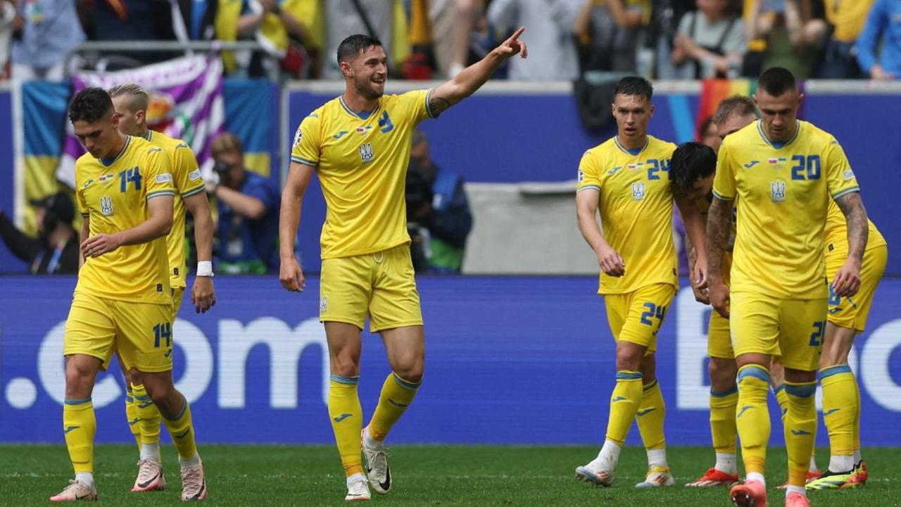 FOTO: Tumbangkan Slovakia Lewat Comeback Maut, Ukraina Jaga Peluang Lolos 16 Besar Euro 2024
