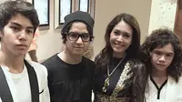 Maia Estianty dan Al, El, Dul (Instagram)