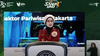 Adyatama Kepariwisataan dan Ekonomi Kreatif Ahli Utama Kemenparekraf Nia Niscaya dalam Weekly Press Briefing, Senin, 9 September 2024.&nbsp; (Tangkapan layar Youtube Kemenparekraf)