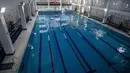 Kolam renang Pusat Olahraga Olimpiade yang dipilih untuk menjadi markas tim nasional sepak bola Panama pada Piala Dunia 2018 di Saransk, Rusia, Kamis (3/5). (Mladen ANTONOV / AFP)