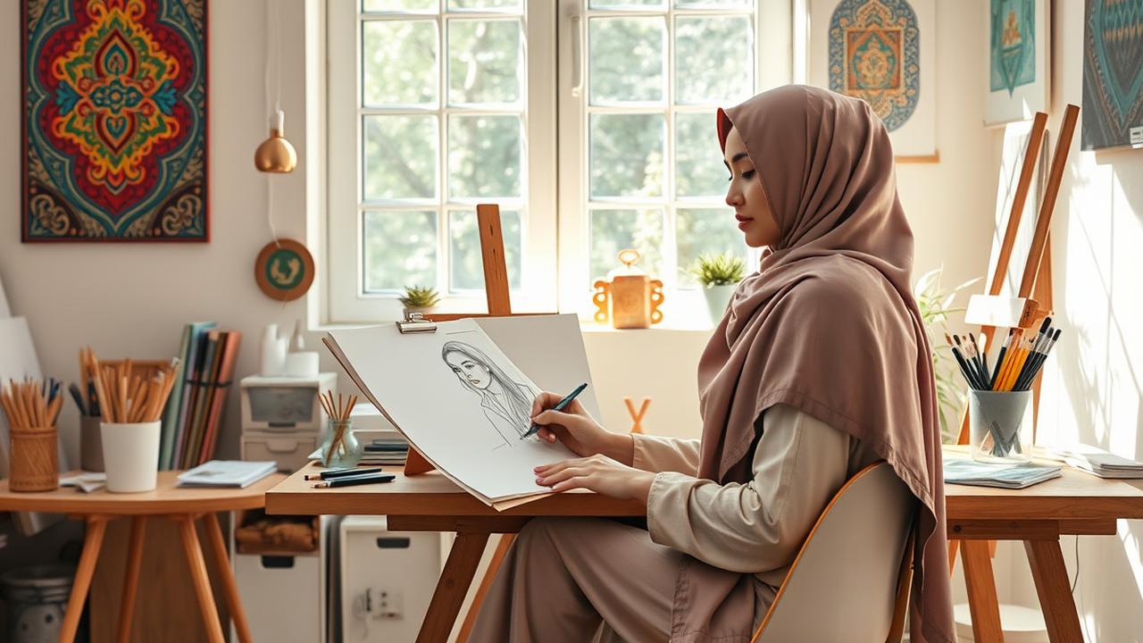 Cara Menggambar Orang Berhijab: Panduan Lengkap untuk Pemula
