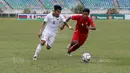 Pemain Timnas Indonesia U-19, Witan Sulaeman, saat pertandingan melawan Myanmar pada laga Piala AFF U-18 di Stadion Thuwunna, Minggu (17/9/2017). Indonesia menang 7-1 atas Myanmar. (Liputan6.com/Yoppy Renato)