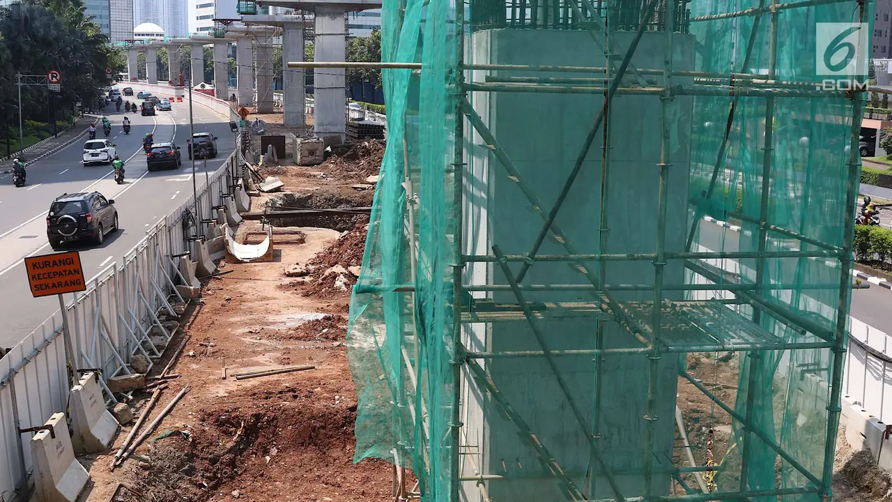 Hari Buruh, Proyek LRT Sepi Aktivitas