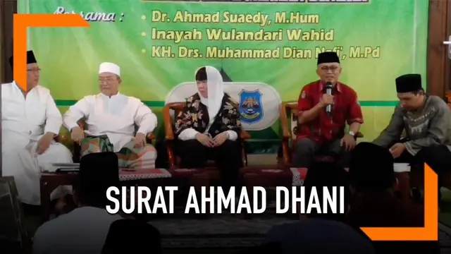 Terkait surat Ahmad Dhani, menurut Inayah Wahid, banyak orang yang mengaku-ngaku  dekat dengan sosok ayahnya, Gus Dur.