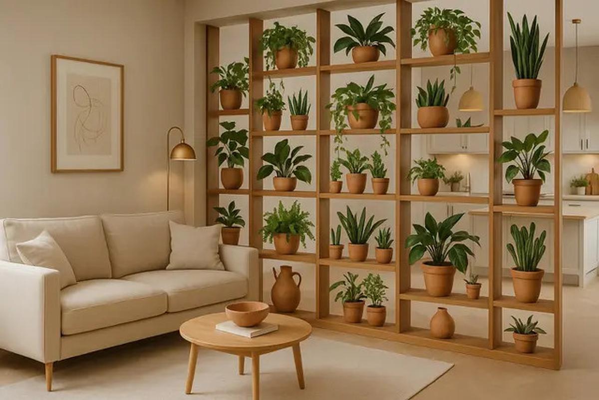 5 Inspirasi Desain Sekat Ruang Tamu dan Dapur yang Estetis, Cocok untuk Rumah Modern 2025