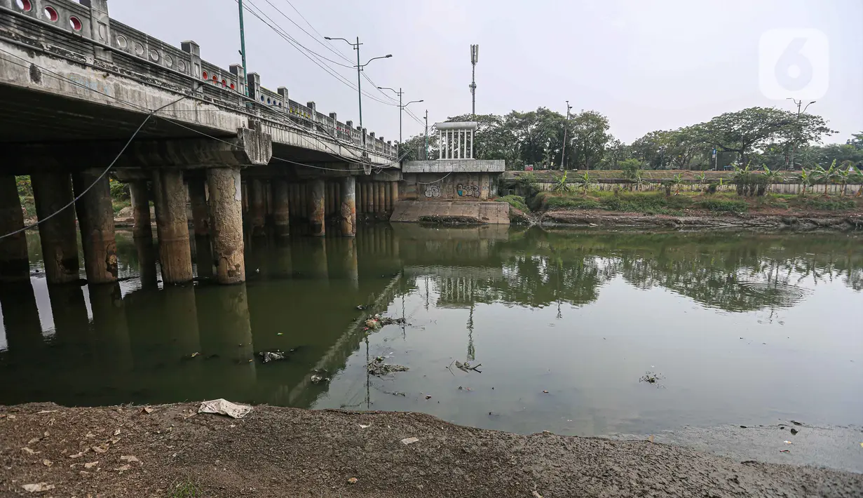 Surutnya air di KBT disebabkan debit air sungai yang mengalir ke KBT tidak berasal dari mata air. (Liputan6.com/Faizal Fanani)