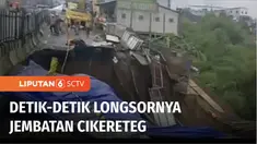Jembatan Cikereteg yang ada di ruas Jalan Raya Bogor-Ciawi, Sukabumi, Caringin Kabupaten Bogor Jawa Barat, Senin siang tiba-tiba amblas kembali. Kali ini amblesnya jembatan hampir memakan semua badan jalan. Amblesnya jembatan ditengarai akibat hujan ...