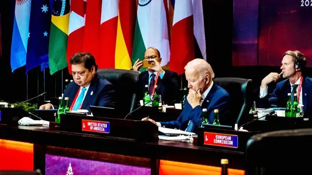 Saat Presiden Biden Pimpin Pertemuan PGII G20 Bareng Menko Airlangga