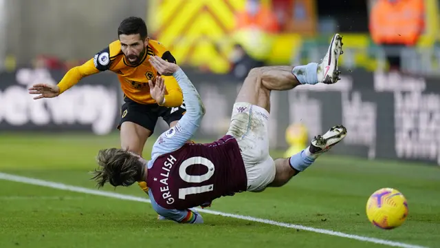 Foto Liga Inggris: Aston Villa Menang Dramatis di Markas Wolverhampton Wanderers