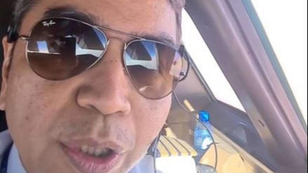 Video singkat tersebut menunjukkan dirinya berada di kokpit dan merekam penampakan Gurun Sahara.