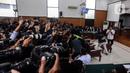 Suasana sidang kasus pembunuhan Brigadir Yosua Hutabarat dengan terdakwa Richard Eliezer Pudihang Lumiu di Pengadilan Negeri Jakarta Selatan, Rabu (15/2/2023). Jaksa meyakini Eliezer melakukan tindak pidana secara bersama-sama merampas nyawa Yosua. (Liputan6.com/Johan Tallo)