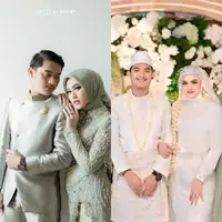 Diam-diam sudah menikah, intip potret tampilan lamaran dan pernikahan Happy Asmara yang santun dalam balutan hijab.