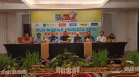 Konferensi pers&nbsp;final four PLN Mobile Proliga 2025 di Kediri, Rabu (16/4). Final four akan&nbsp;berlangsung tiga seri selama tiga pekan di tiga kota, yakni Kediri, Semarang, dan Solo. (foto: PBVSI)