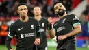 Kemenangan atas Girona semakin mengukuhkan posisi Liverpool di puncak klasemen Liga Champions 2024/2025 dengan hasil sempurna 18 poin dari enam laga. (Josep LAGO/AFP)