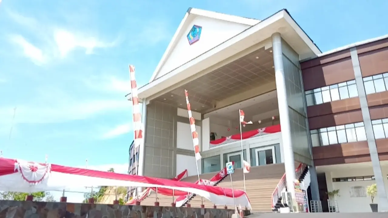 Kantor DPRD Provinsi Sulut yang terletak di Kairagi Manado.