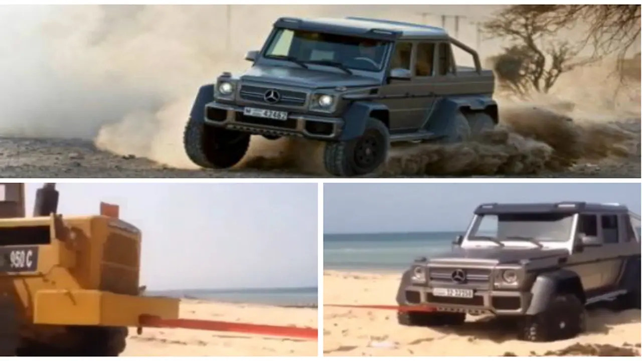 Keok di Medan Pasir, Mercy 6x6 Seharga Rp 2,2 M Diderek Buldozer