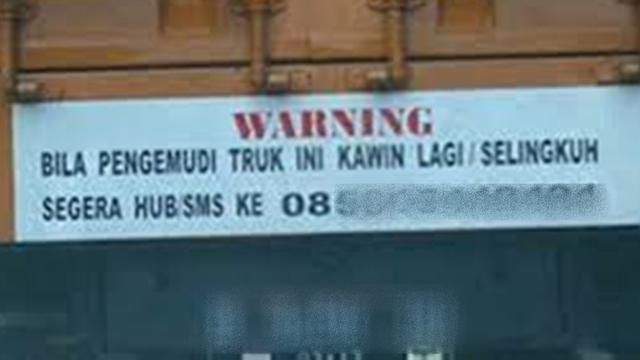 6 Imbauan Dilarang Selingkuh Ini Bikin Geleng Kepala