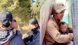 Balita Menangis Sendirian di Tenda Gunung Prau, Ditinggal Orang Tua Mendaki