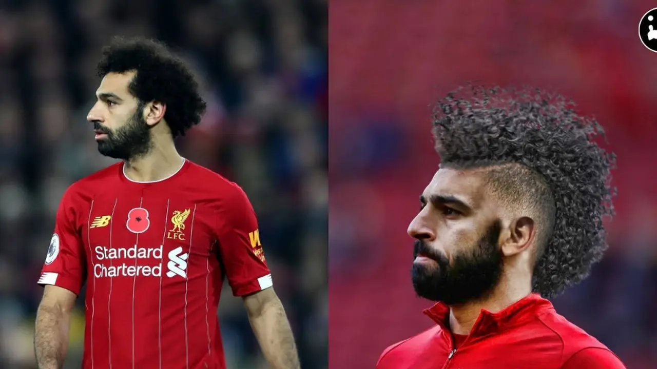 Foto Editan Pesepak Bola dengan Gaya Rambut Mohawk