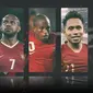 Trivia - Pemain Bambang Pamungkas, Boaz Solossa, Oktovianus Maniani, Andik Vermansah, Evan Dimas (Bola.com/Adreanus Titus)