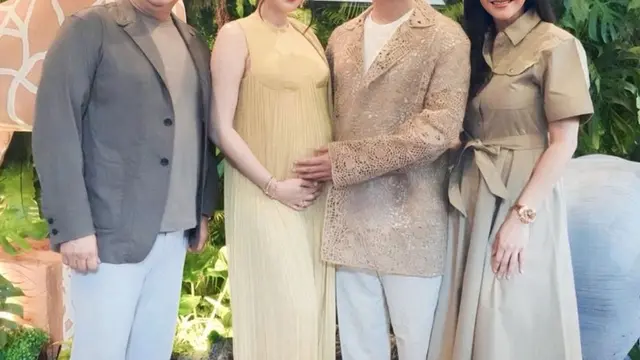 Tampak Sederhana, Maia Estianty Kenakan Dress Celine Seharga Rp42Jutaan di Gender Reveal Bebe ALs