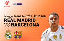 El Clasico Guncang Akhir Pekan! Nonton LaLiga 2025/26 Real Madrid vs Barcelona di Vidio