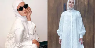Ramadan dan Lebaran 2024 telah usai, model senior Paula Verhoeven tampaknya masih mempertahankan tampilan hijab-nya. [@paula_verhoeven]