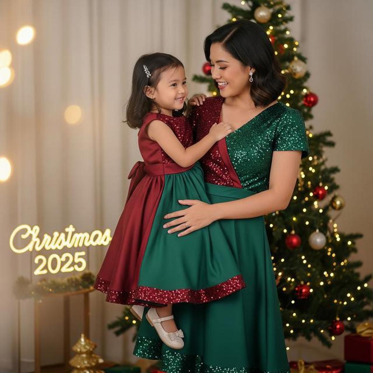 7 Rekomendasi Dress Natal Hijau 2025 dengan Potongan Elegan untuk Semua Usia