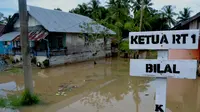 Kota Bengkulu dikepung Banjir akibat intensitas hujan yang tinggi dalam sepekan terakhir. (Liputa6.com/Yuliardi Hardjo)