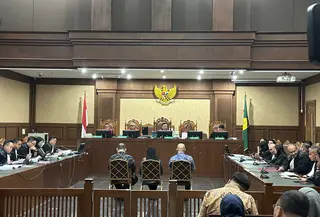 3 Terdakwa Jalani Sidang Perdana Kasus Chromebook (Foto: Nanda Perdana Putra/Liputan6.com)