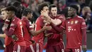 Berkat hasil ini, Bayern sukses mengokohkan diri di puncak klasemen Grup E dengan poin 12 sekaligus memastikan diri lolos ke fase knock-out. (AP/Matthias Schrader)