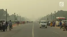 Polusi udara di New Delhi telah masuk ke kategori berbahaya. Hal ini berdampak pada kondisi kesehatan warganya yang buruk.