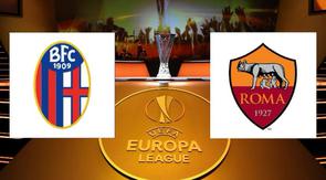 Bologna vs AS Roma di Liga Europa. (Bola.com/Benediktus Gerendo Pradigdo)